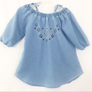 Limited Too Denim Off-the Shoulder Top
